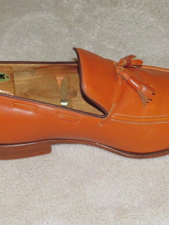 E. Vogel Bespoke Chestnut Calf Leather Tassel Kiltie Moccasian Loafers 11 EE main image 7